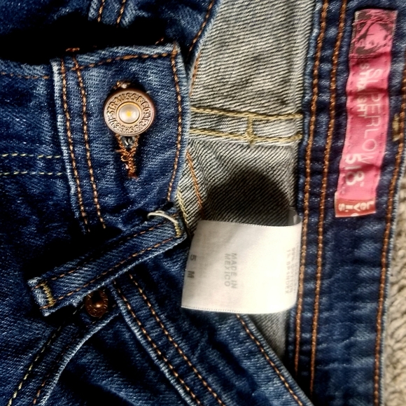 LEVI'S BOOTCUT PINK LABEL DARKWASH JEANS! Size 5! - Picture 3 of 7